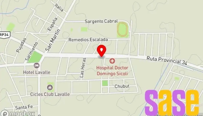 mapa de EDEMSA Lavalle Compañía eléctrica en Villa Tulumaya