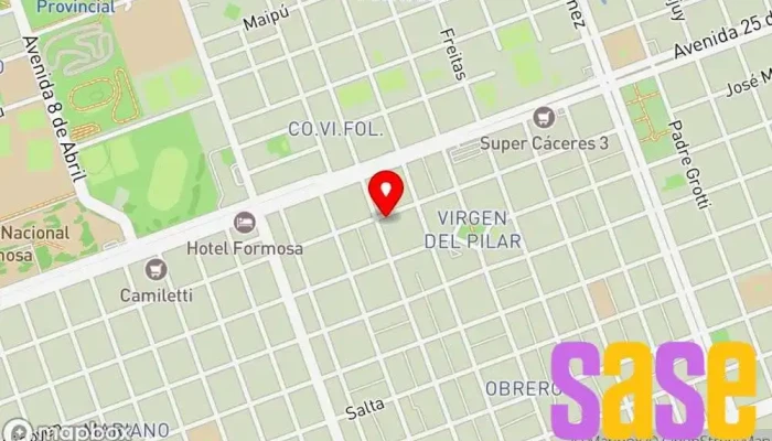 mapa de El Pelacable de Hugo Daniel JARA Tienda de electrónica en Formosa