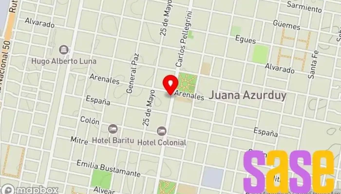 mapa de El Señor de Las Baterias - ORAN Proveedor de repuestos de carrocería de automóviles, Tienda de baterías para automóvil en San Ramon de la Nueva Oran