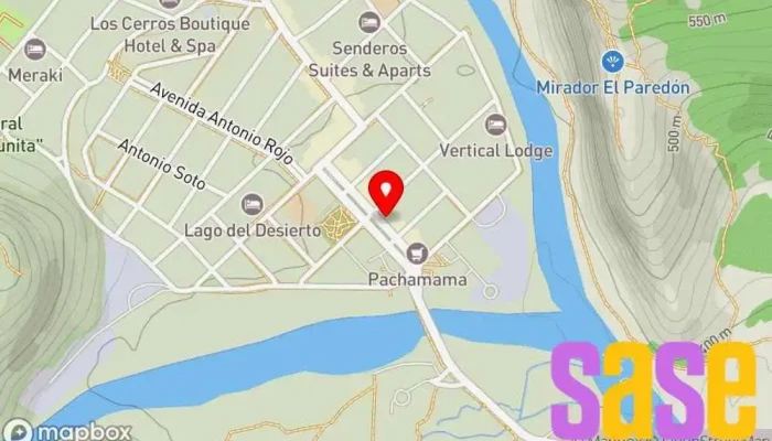 mapa de El Volcán Tienda de herramientas en El Chalten