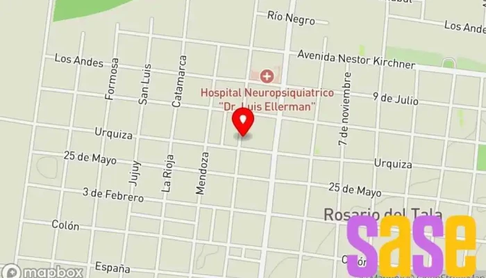 mapa de Elecel Repuestos Electricos del Automotor Tienda de repuestos para automóviles en Rosario del Tala