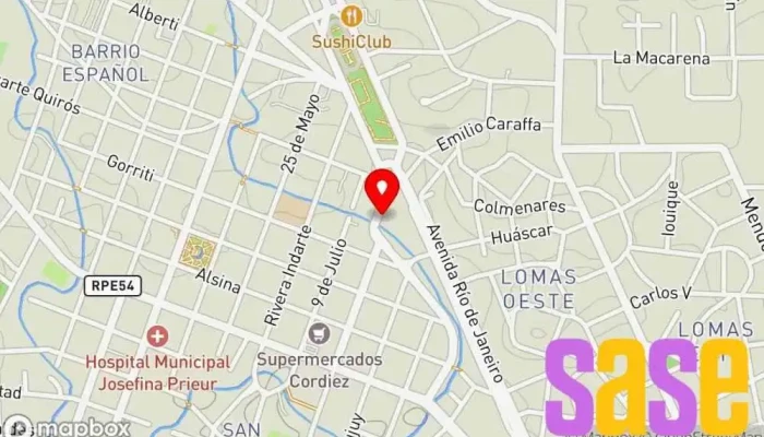 mapa de Electrical Supplies Tienda de electricidad en Villa Allende