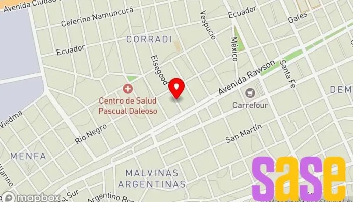 mapa de Electricidad Automotriz S&D Taller de reparación de automóviles en Trelew