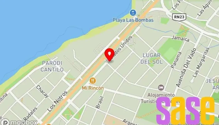 mapa de Electricidad BAW  en Dina Huapi