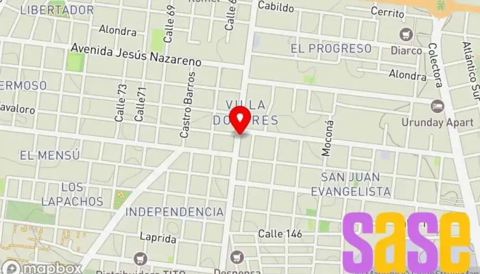 mapa de Electricidad de Misiones S.A. Gobierno en Posadas