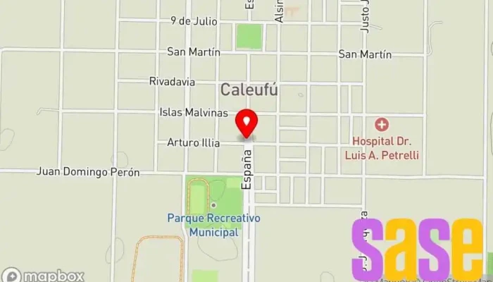 mapa de Electricidad del automotor JP Servicio de reparación de sistemas eléctricos para automóviles en Caleufú