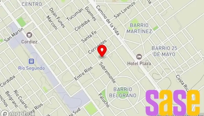 mapa de Electricidad del Automotor Tozas Servicio de reparación de sistemas eléctricos para automóviles en Río Segundo