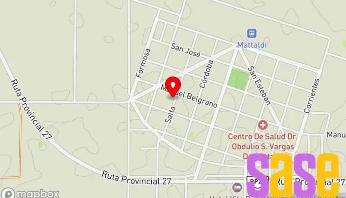 mapa de Electricidad del Automotor y Bobinados motores Eléctricos de Joaquín Bigarani Taller de reparaciones eléctricas en Mattaldi