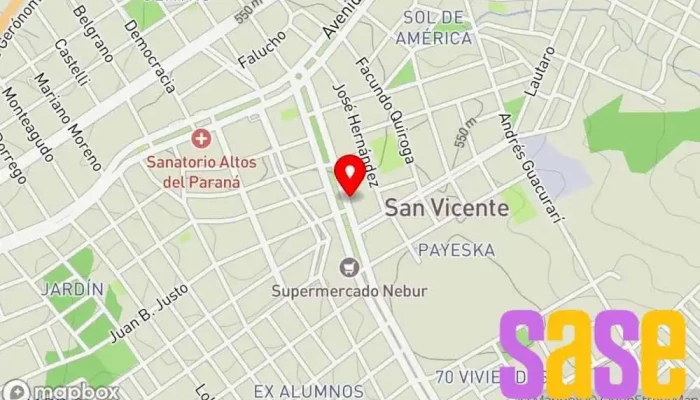 mapa de Electricidad Mario ll Ferretería en San Vicente