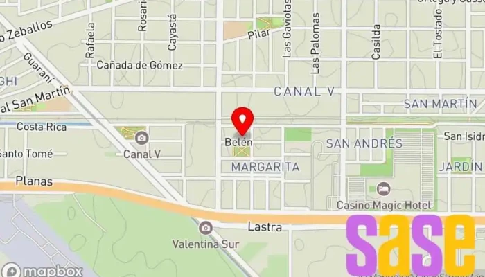 mapa de Electricidad Panamericana Neuquén  en Neuquén