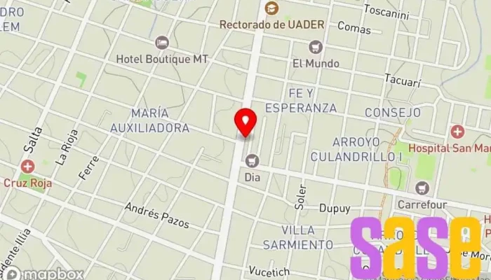 mapa de Electricidad Ramírez Comercio en Paraná