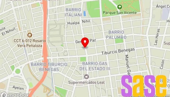 mapa de Electricidad repuestos Taller de reparación de automóviles en Godoy Cruz