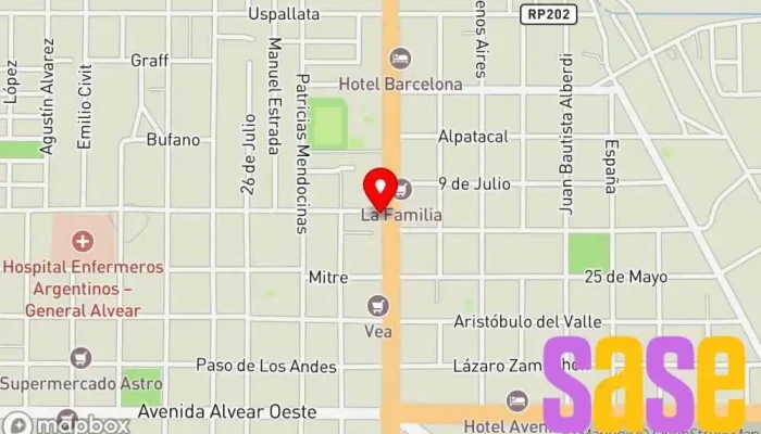 mapa de Electricidad Sur Electricista en Gral. Alvear