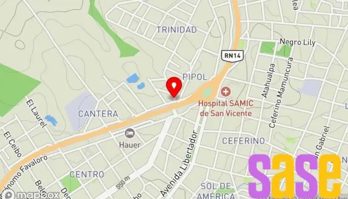mapa de Electricidad y Ferreteria Beto Ferretería en San Vicente