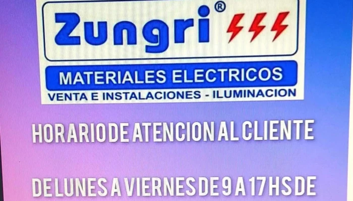 Electricidad Zungri Materiales Electricos   Iluminacion   Armado Detableros Cdad Autonoma De Buenos Aires - Cdad. Autónoma de Buenos Aires