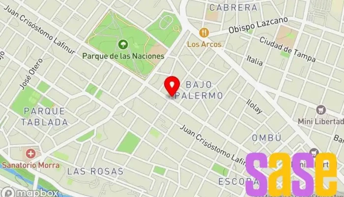 mapa de Electricista The Flash  en Córdoba