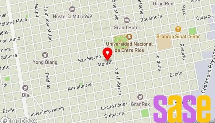 mapa de Electro Aguirre Iluminación Tienda de iluminación en Concepción del Uruguay
