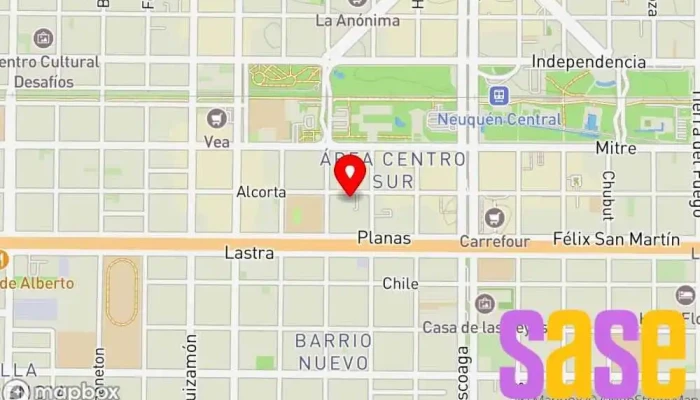 mapa de Electro Alcorta Tienda de electricidad en Neuquén