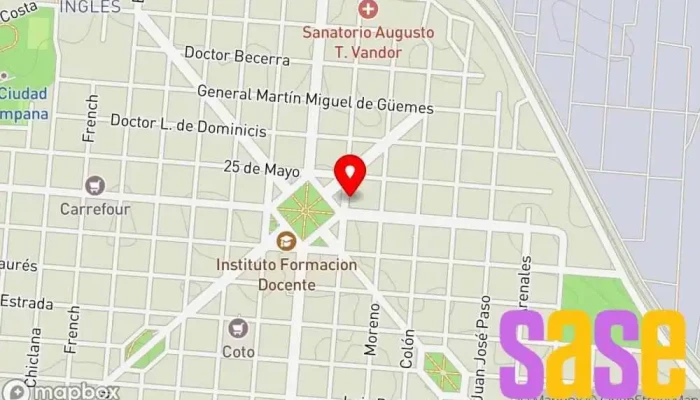 mapa de Electro Campana Tienda de electricidad, Tienda de alarmas antirrobo en Campana