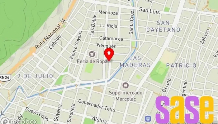 mapa de Electro Car Repuestos Tienda de repuestos para automóviles en San Pedro de Jujuy