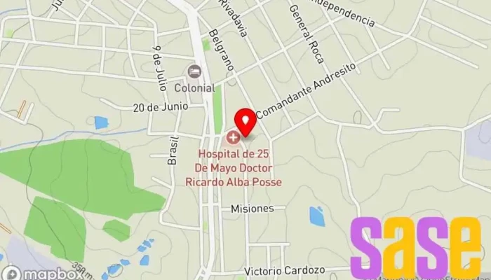 mapa de Electro Centro Tienda de muebles en 25 de Mayo