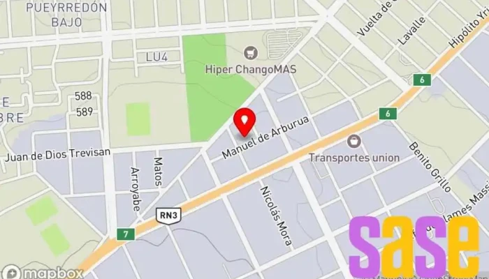 mapa de ELECTRO COMODORO SRL Taller de reparación de motores eléctricos en Comodoro Rivadavia