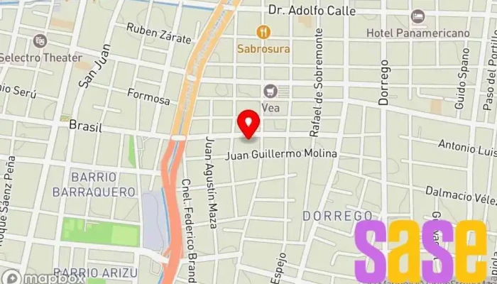 mapa de Electro Dorrego Tienda de electricidad, Tienda de iluminación en JLC