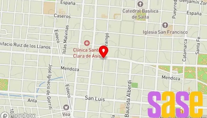 mapa de Electro-Fer Materiales Electricos Tienda de electricidad en Salta