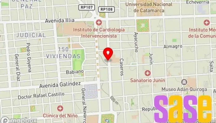 mapa de Electro Navarro Tienda de electricidad en San Fernando del Valle de Catamarca