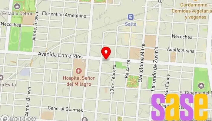 mapa de Electro Norte Tienda de iluminación en Salta