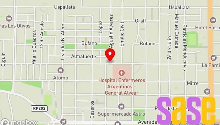 mapa de Electro TEC Servicio de reparación de lámparas en Gral. Alvear