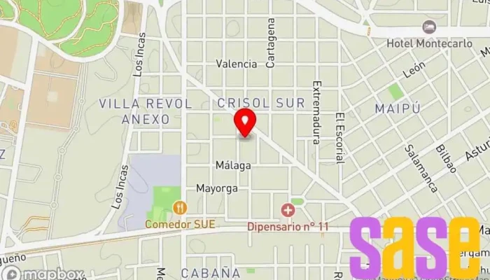 mapa de ElectroAmerica Departamento de obras públicas en Córdoba