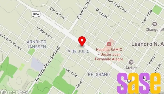 mapa de Electroda materiales eléctricos aire acondicionado Tienda de artículos para el hogar en Leandro N. Alem