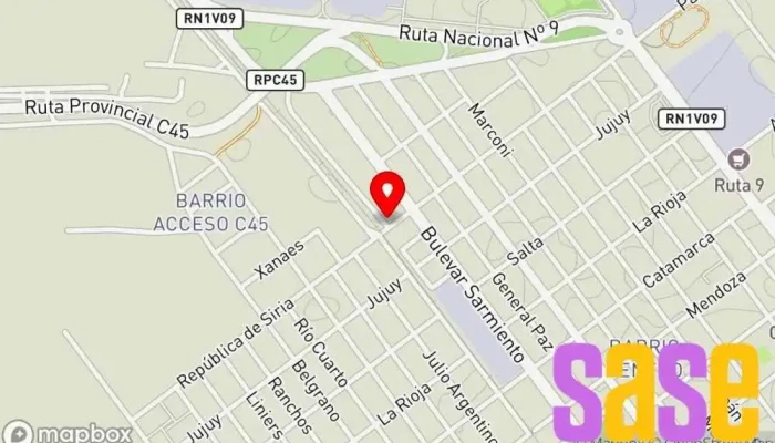 mapa de ELECTRODOS CÓRDOBA - SUCURSAL RÍO SEGUNDO Ferretería en Río Segundo