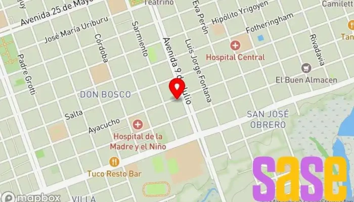mapa de ELECTROLUZ Tienda de herramientas, Proveedor de repuestos de electrodomésticos, Taller de reparación de motores eléctricos, Tienda de motores eléctricos, Servicio de reacondicionamiento de motores, Comercio en Formosa