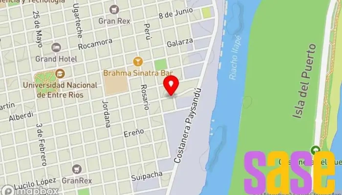 mapa de Electromecánica Arregui Taller mecánico en Concepción del Uruguay