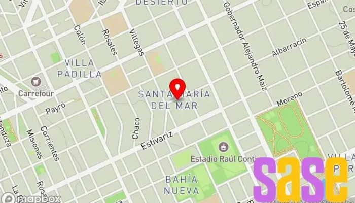 mapa de Electromecánica Branca Taller mecánico, Tienda de repuestos de automóviles usados en Puerto Madryn