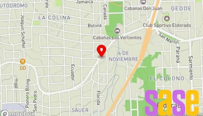 mapa de Electromecanica CAMACHO Taller de reparaciones eléctricas en Eldorado