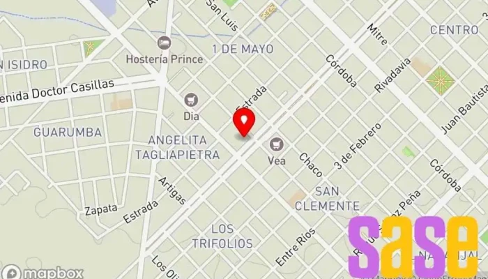 mapa de Electromecánica Cometti Tienda de repuestos para automóviles en Chajarí