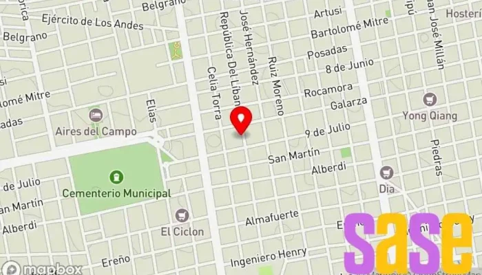 mapa de Electromecanica Galarza Tienda de repuestos para automóviles en Concepción del Uruguay