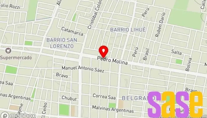 mapa de Electromecanica Guaymallén Taller mecánico en Guaymallén