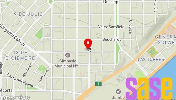 mapa de Electromecánica Ramos Mejía Tienda de repuestos para automóviles en Comodoro Rivadavia
