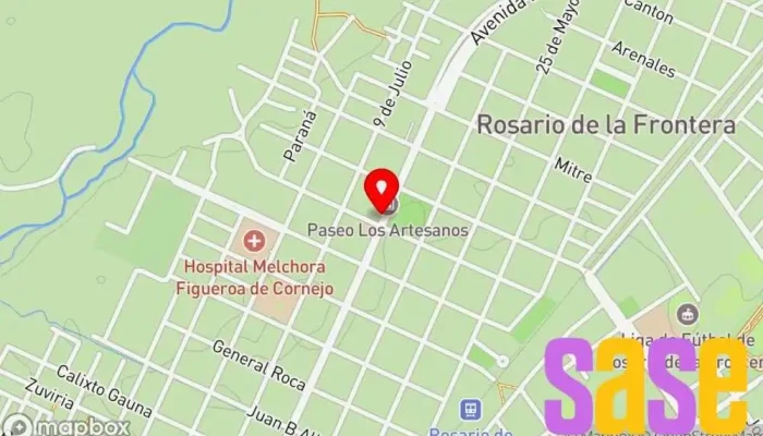 mapa de Electromecanica Romano Taller de reparaciones eléctricas en Rosario de la Frontera