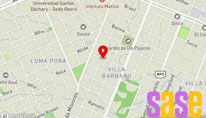 mapa de Electromil Ferretería en Oberá