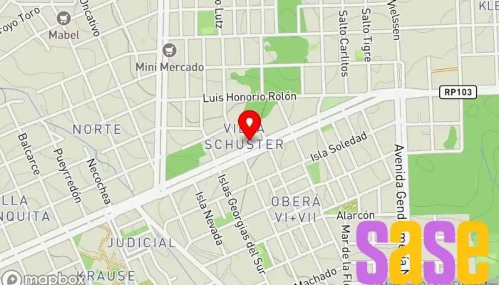 mapa de Electromin ferreteria Compañía eléctrica en Oberá