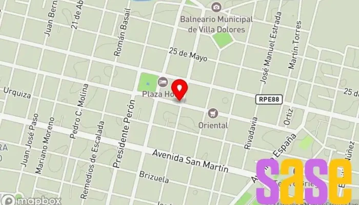 mapa de Electrón - Electricidad E Iluminación(Sucursal Centro) Tienda de iluminación, Tienda de componentes electrónicos en Villa Dolores