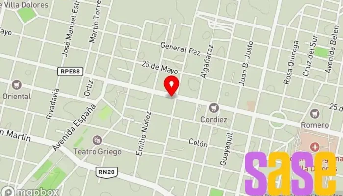 mapa de Electrón Electricidad e Iluminación(Casa Central) Tienda de electricidad, Ferretería, Tienda de iluminación, Pintura en Villa Dolores