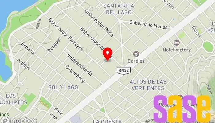 mapa de Electronica Arybel Establecimiento de reparación de artículos electrónicos, Comercio en Villa Carlos Paz