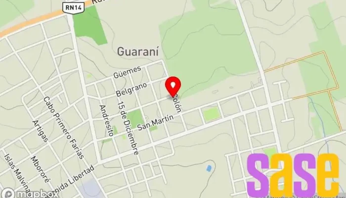 mapa de Electronica Azrael Tienda de electrónica en Guaraní