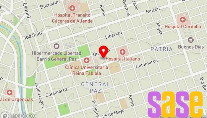 mapa de Electrónica Brasca Tienda de motocicletas en Córdoba